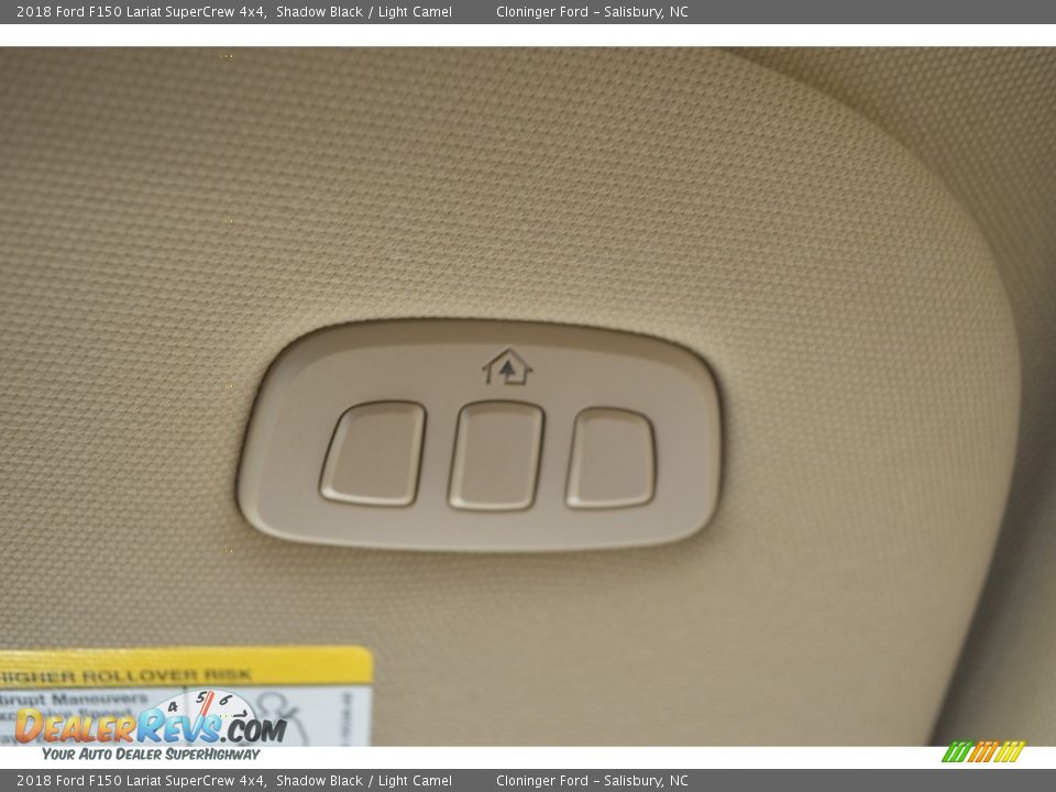 2018 Ford F150 Lariat SuperCrew 4x4 Shadow Black / Light Camel Photo #24