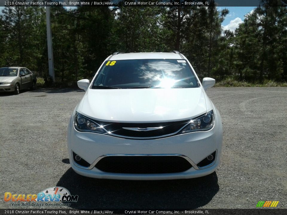 2018 Chrysler Pacifica Touring Plus Bright White / Black/Alloy Photo #8