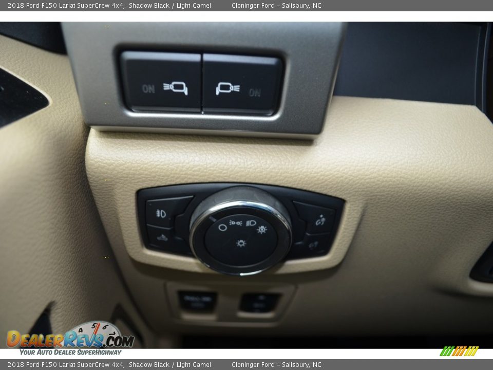 2018 Ford F150 Lariat SuperCrew 4x4 Shadow Black / Light Camel Photo #26