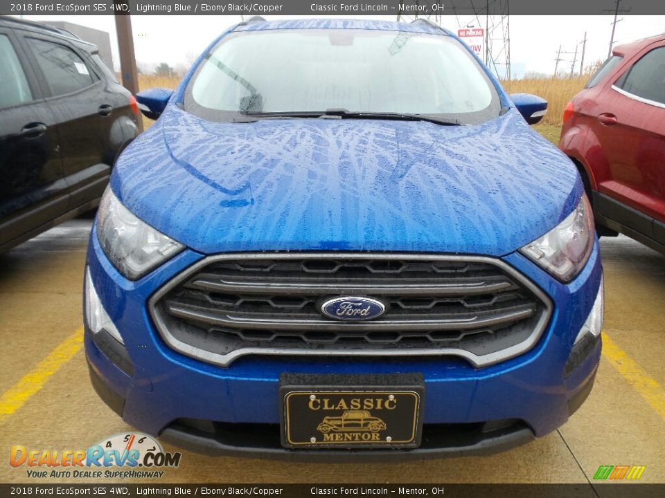 2018 Ford EcoSport SES 4WD Lightning Blue / Ebony Black/Copper Photo #2