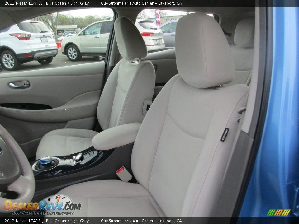 2012 Nissan LEAF SL Blue Ocean / Light Gray Photo #8