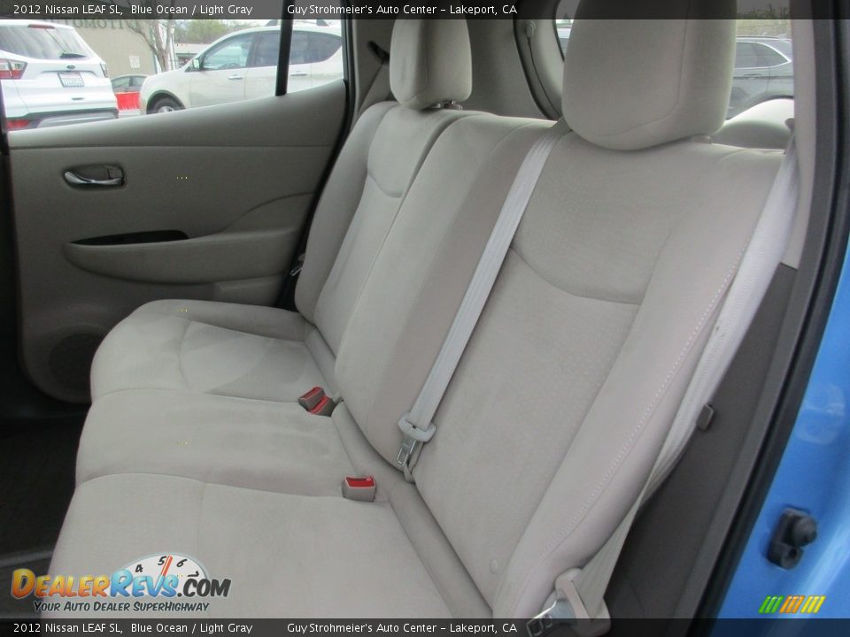 2012 Nissan LEAF SL Blue Ocean / Light Gray Photo #9