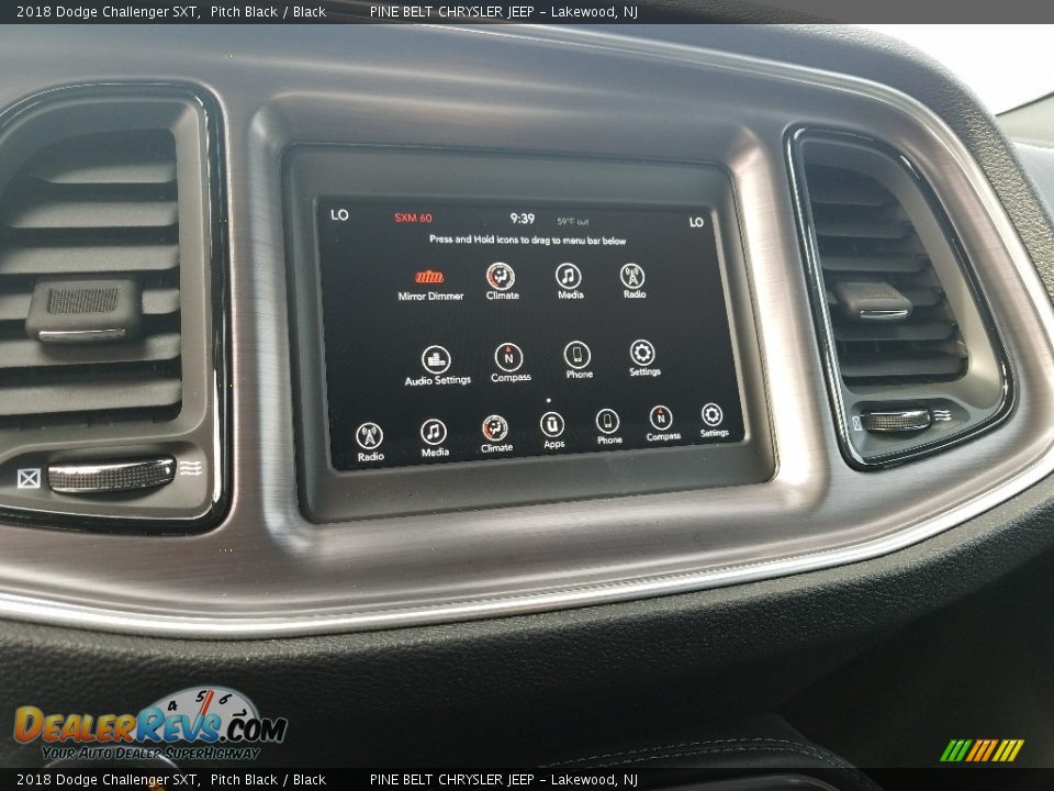 2018 Dodge Challenger SXT Pitch Black / Black Photo #10