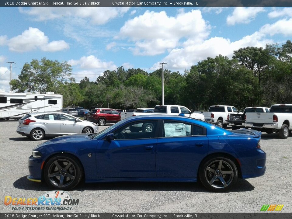 2018 Dodge Charger SRT Hellcat IndiGo Blue / Black Photo #2