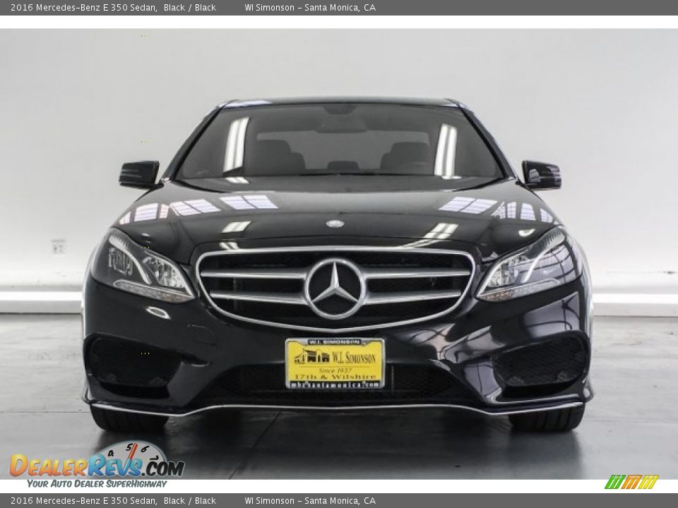 2016 Mercedes-Benz E 350 Sedan Black / Black Photo #2