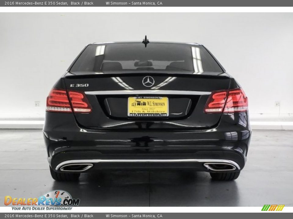 2016 Mercedes-Benz E 350 Sedan Black / Black Photo #3