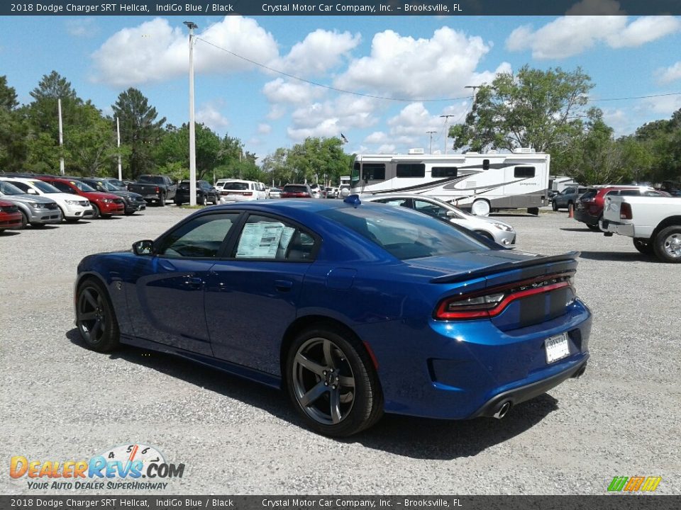 2018 Dodge Charger SRT Hellcat IndiGo Blue / Black Photo #3