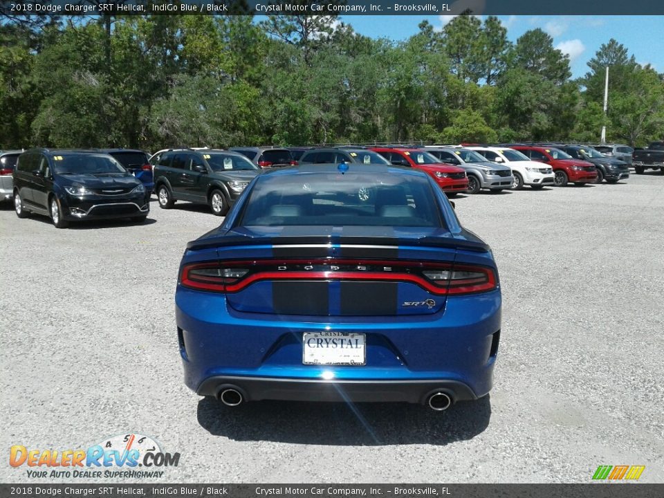 2018 Dodge Charger SRT Hellcat IndiGo Blue / Black Photo #4