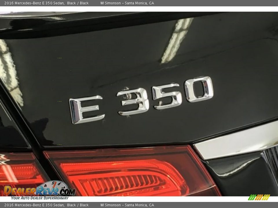 2016 Mercedes-Benz E 350 Sedan Black / Black Photo #7