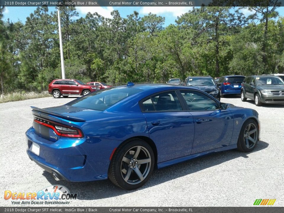 2018 Dodge Charger SRT Hellcat IndiGo Blue / Black Photo #5