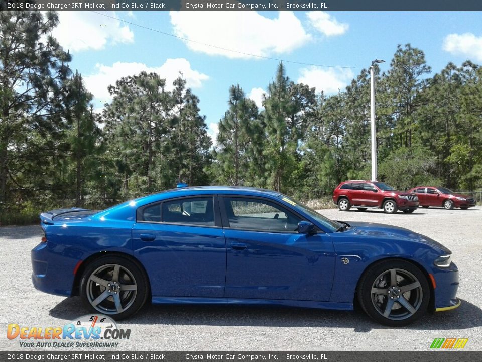 2018 Dodge Charger SRT Hellcat IndiGo Blue / Black Photo #6