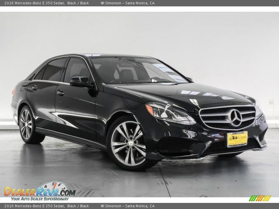 2016 Mercedes-Benz E 350 Sedan Black / Black Photo #12