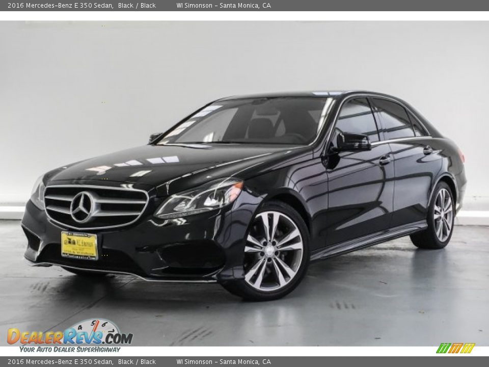 2016 Mercedes-Benz E 350 Sedan Black / Black Photo #13