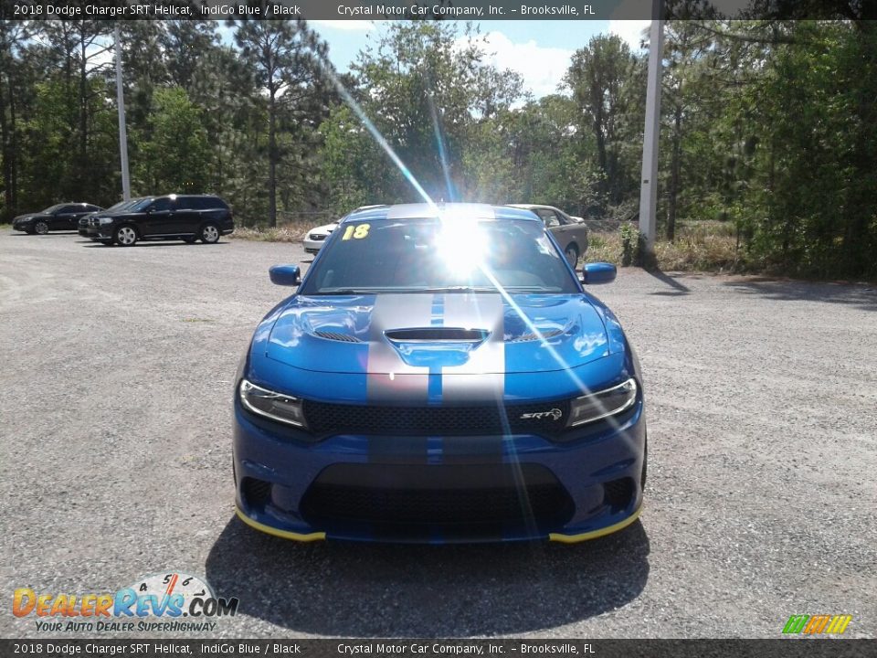 2018 Dodge Charger SRT Hellcat IndiGo Blue / Black Photo #8