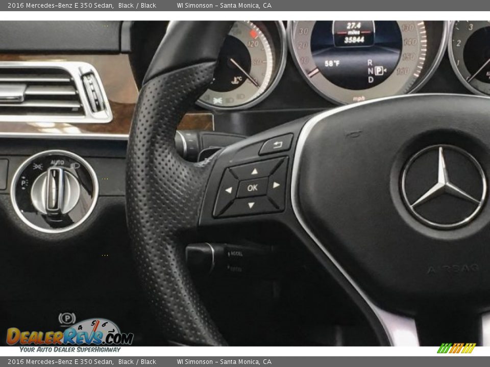 2016 Mercedes-Benz E 350 Sedan Black / Black Photo #18