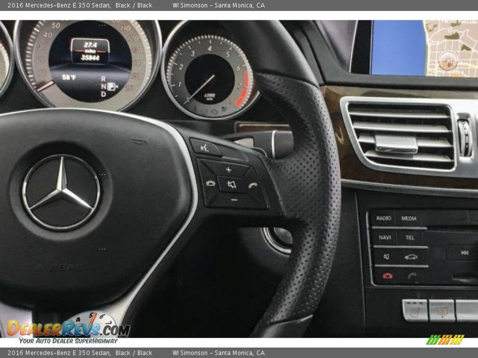 2016 Mercedes-Benz E 350 Sedan Black / Black Photo #19