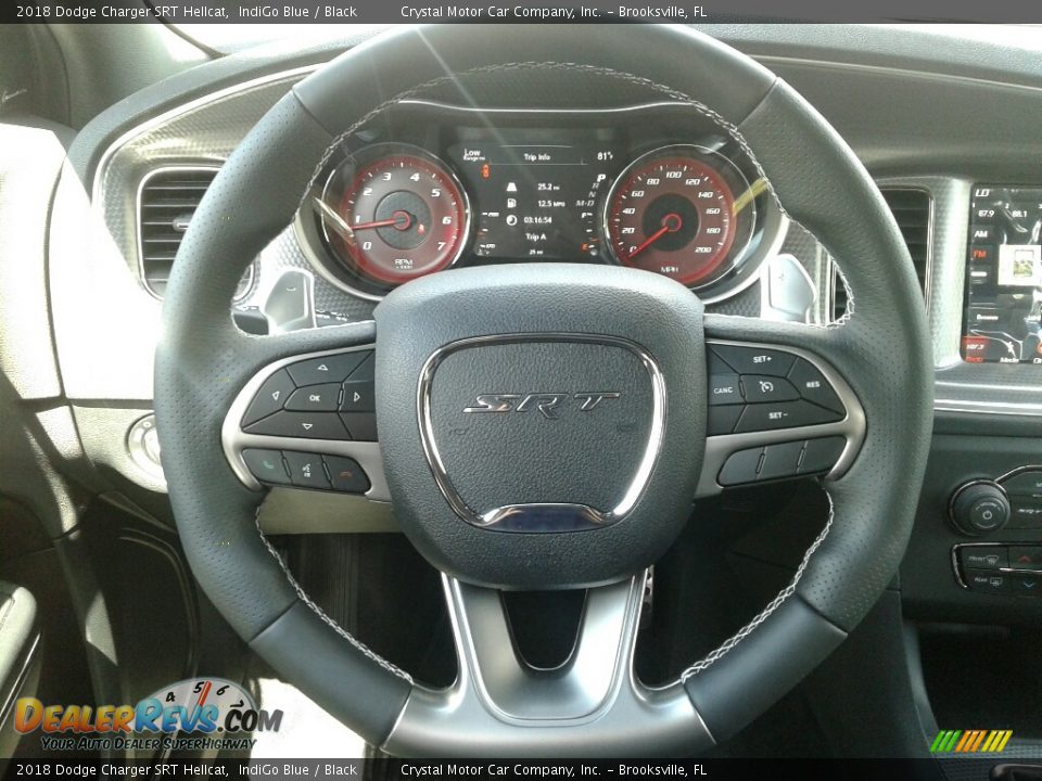 2018 Dodge Charger SRT Hellcat IndiGo Blue / Black Photo #14