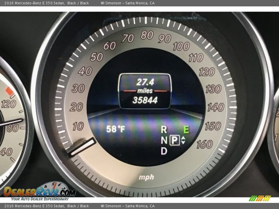 2016 Mercedes-Benz E 350 Sedan Black / Black Photo #33