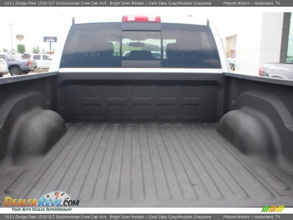 2011 Dodge Ram 1500 SLT Outdoorsman Crew Cab 4x4 Bright Silver Metallic / Dark Slate Gray/Medium Graystone Photo #25