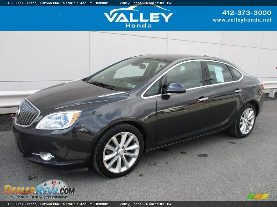 2014 Buick Verano Carbon Black Metallic / Medium Titanium Photo #1