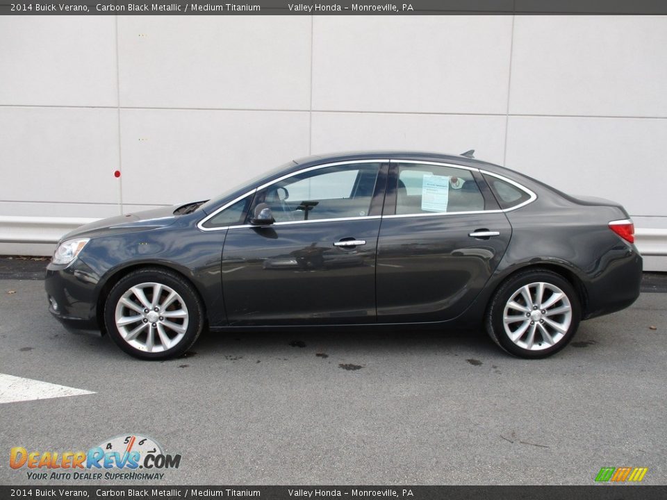 2014 Buick Verano Carbon Black Metallic / Medium Titanium Photo #2