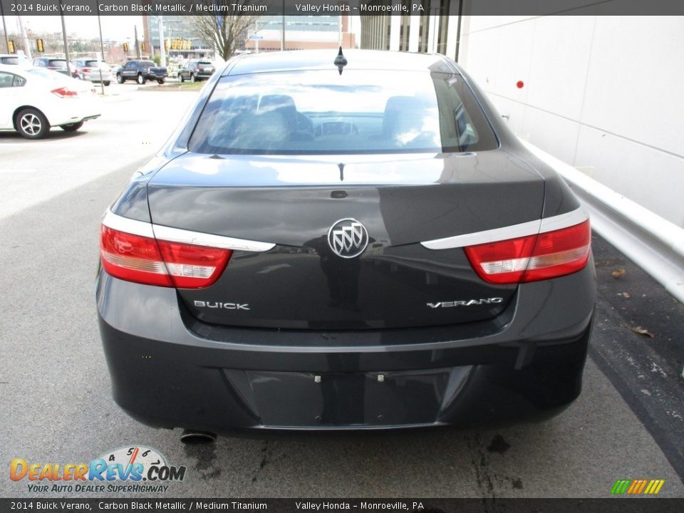 2014 Buick Verano Carbon Black Metallic / Medium Titanium Photo #4