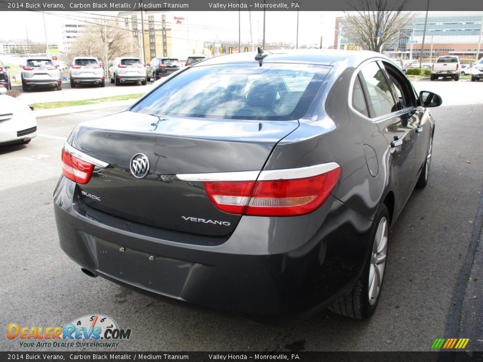 2014 Buick Verano Carbon Black Metallic / Medium Titanium Photo #5