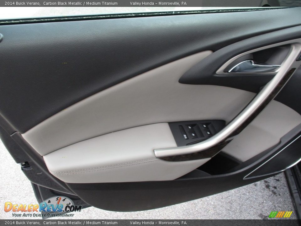 2014 Buick Verano Carbon Black Metallic / Medium Titanium Photo #10