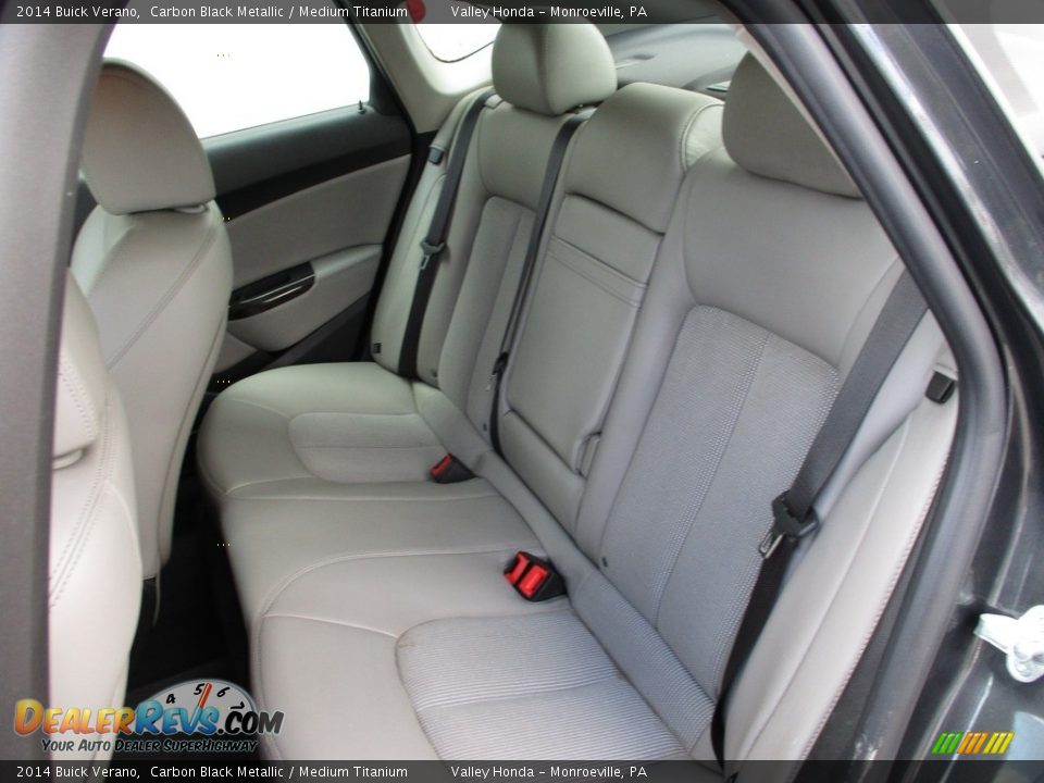 2014 Buick Verano Carbon Black Metallic / Medium Titanium Photo #12