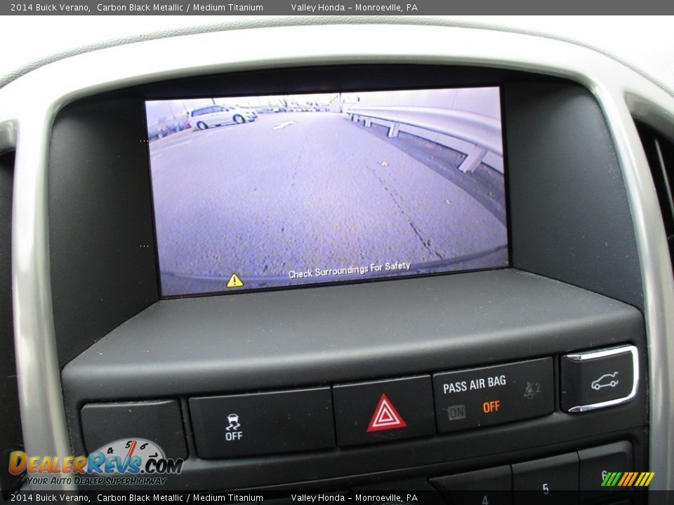 2014 Buick Verano Carbon Black Metallic / Medium Titanium Photo #16