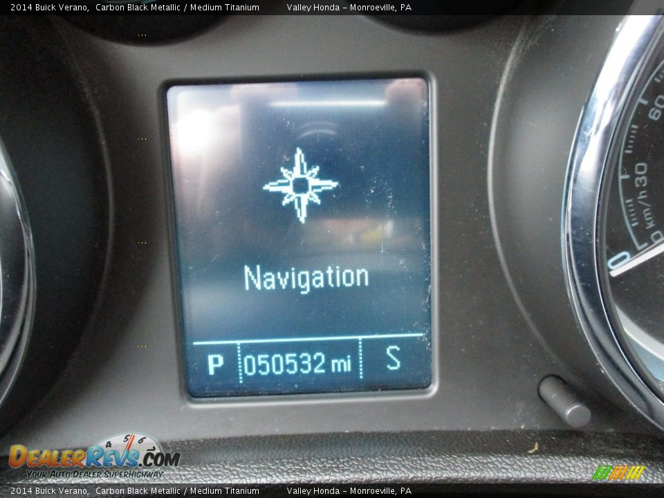 2014 Buick Verano Carbon Black Metallic / Medium Titanium Photo #20