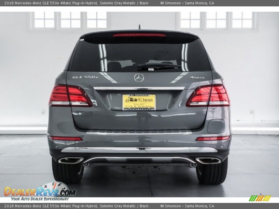 2018 Mercedes-Benz GLE 550e 4Matic Plug-In Hybrid Selenite Grey Metallic / Black Photo #4