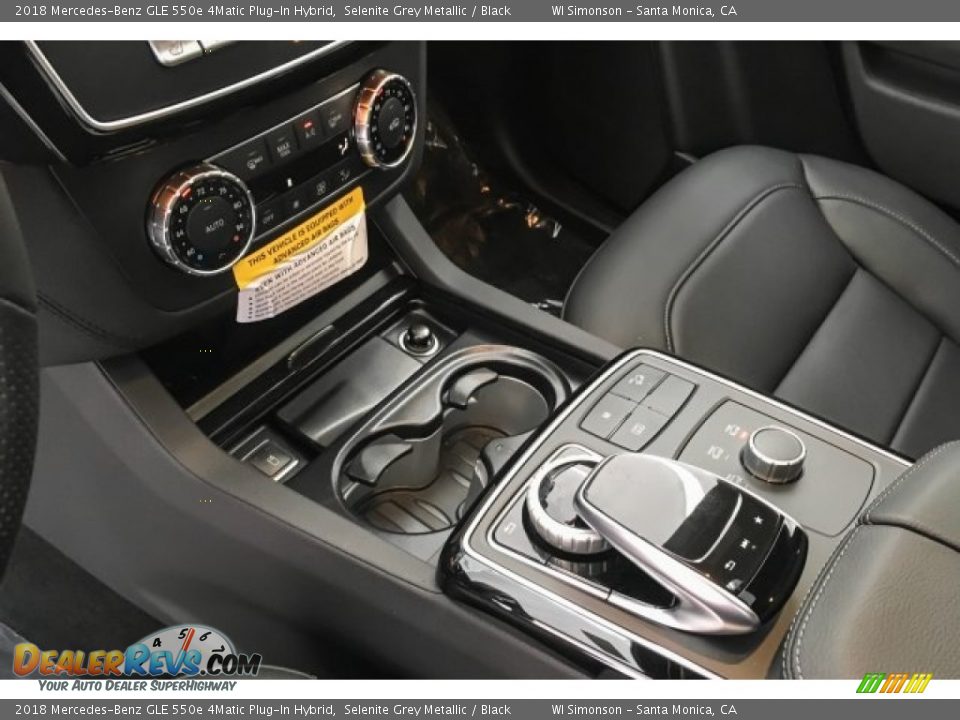 2018 Mercedes-Benz GLE 550e 4Matic Plug-In Hybrid Selenite Grey Metallic / Black Photo #7