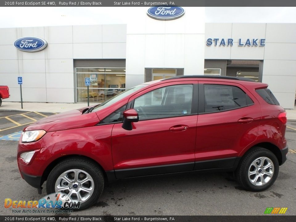 2018 Ford EcoSport SE 4WD Ruby Red / Ebony Black Photo #1