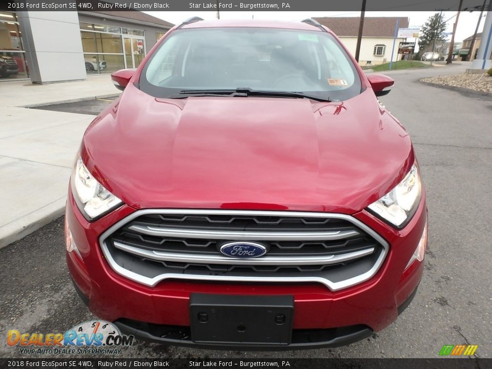 2018 Ford EcoSport SE 4WD Ruby Red / Ebony Black Photo #2