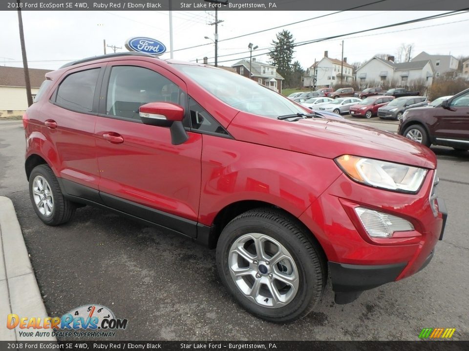 2018 Ford EcoSport SE 4WD Ruby Red / Ebony Black Photo #3