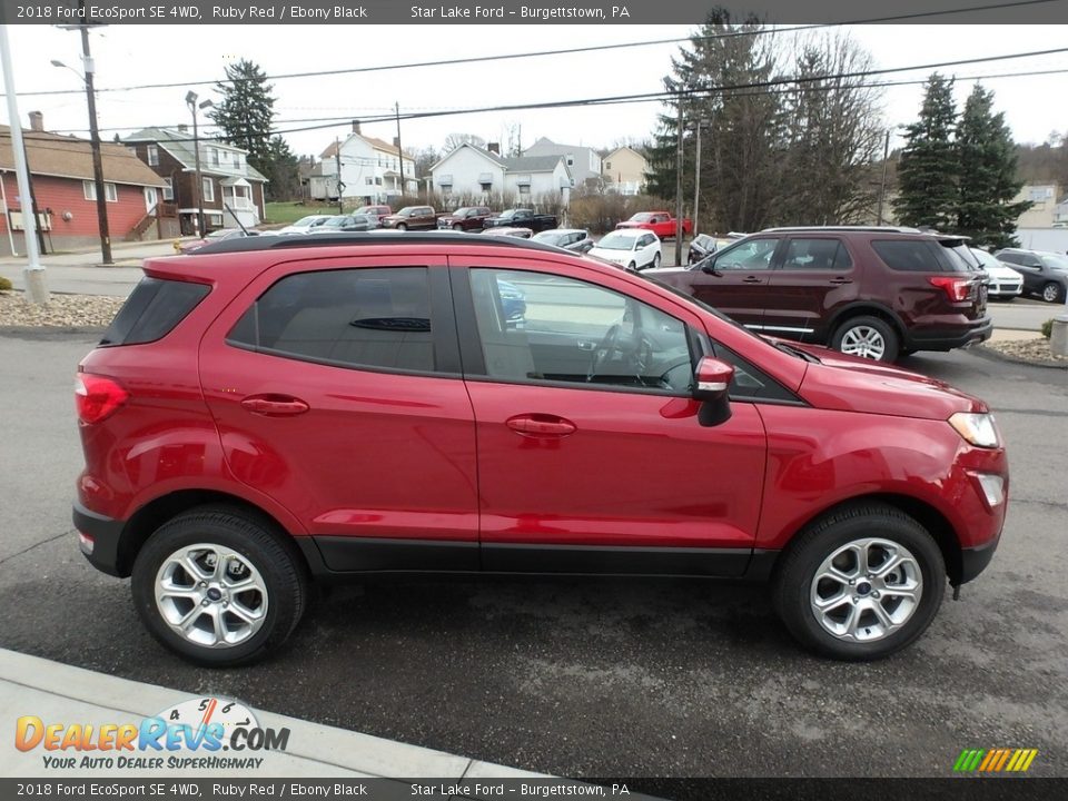 2018 Ford EcoSport SE 4WD Ruby Red / Ebony Black Photo #4