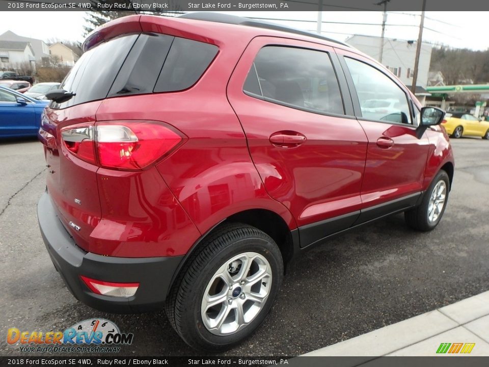 2018 Ford EcoSport SE 4WD Ruby Red / Ebony Black Photo #5