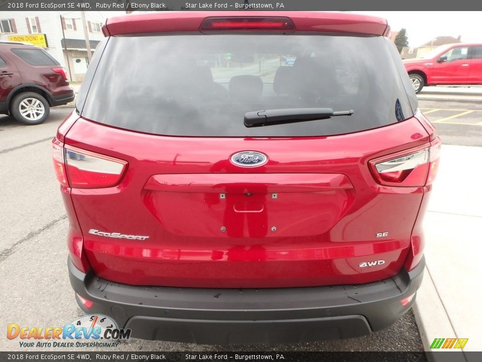 2018 Ford EcoSport SE 4WD Ruby Red / Ebony Black Photo #6