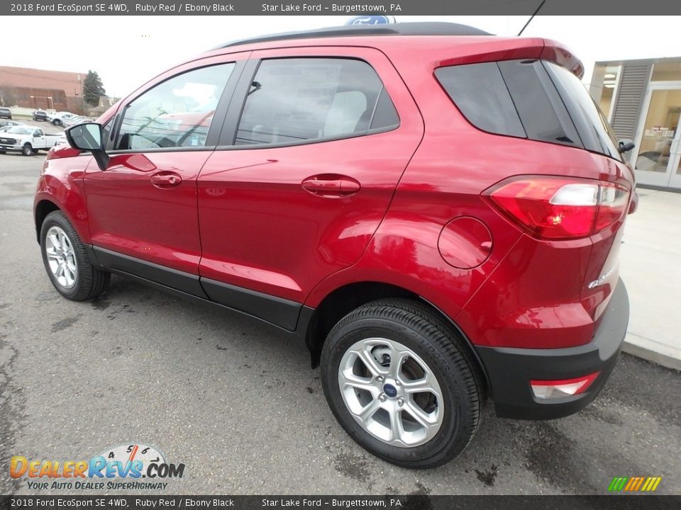 2018 Ford EcoSport SE 4WD Ruby Red / Ebony Black Photo #8