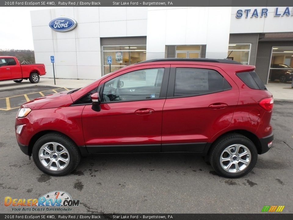 2018 Ford EcoSport SE 4WD Ruby Red / Ebony Black Photo #9