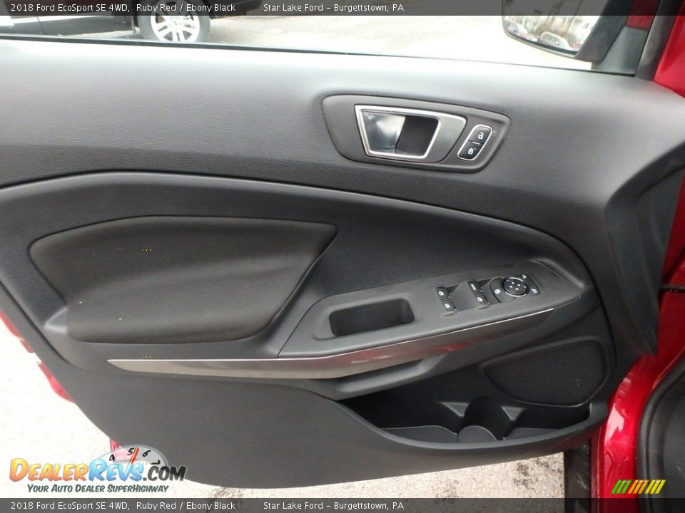 2018 Ford EcoSport SE 4WD Ruby Red / Ebony Black Photo #13