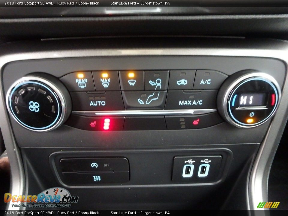 2018 Ford EcoSport SE 4WD Ruby Red / Ebony Black Photo #18