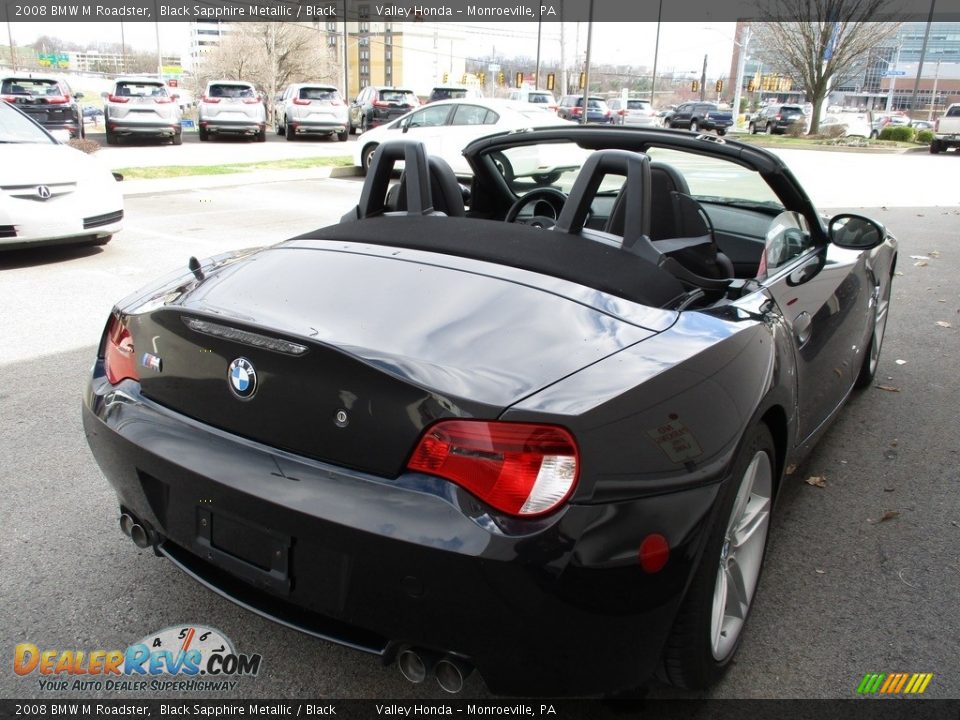 2008 BMW M Roadster Black Sapphire Metallic / Black Photo #5