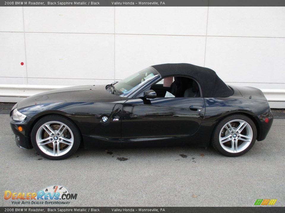 2008 BMW M Roadster Black Sapphire Metallic / Black Photo #11