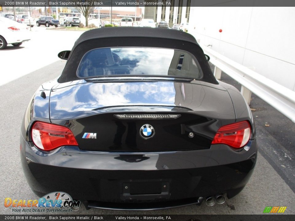 2008 BMW M Roadster Black Sapphire Metallic / Black Photo #12