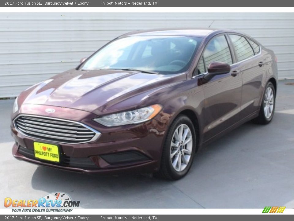 2017 Ford Fusion SE Burgundy Velvet / Ebony Photo #3