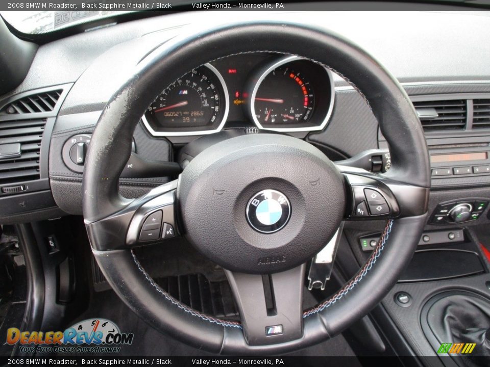 2008 BMW M Roadster Black Sapphire Metallic / Black Photo #15