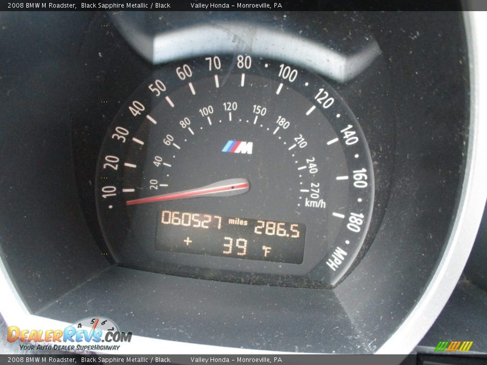 2008 BMW M Roadster Black Sapphire Metallic / Black Photo #20