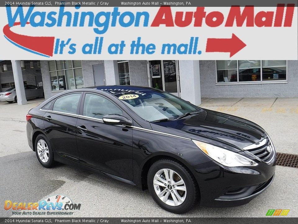 2014 Hyundai Sonata GLS Phantom Black Metallic / Gray Photo #1